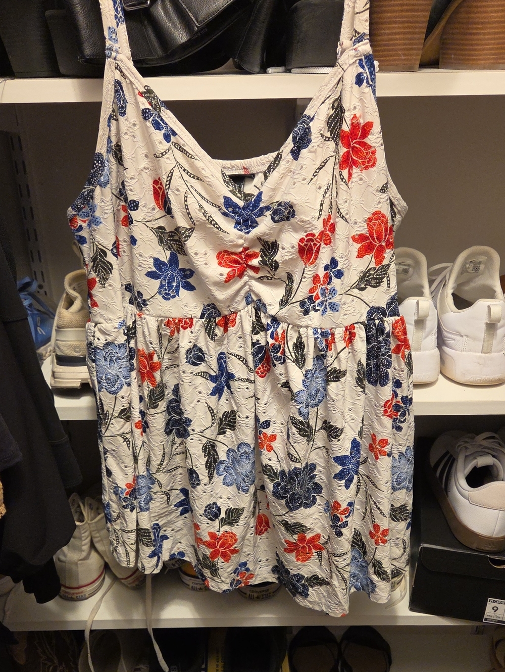 Red White Blue And Black TORRID Flowy Tank